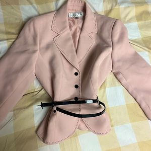 Tahari Arthur S. Levine Petit Pink Cute Professional Blazer